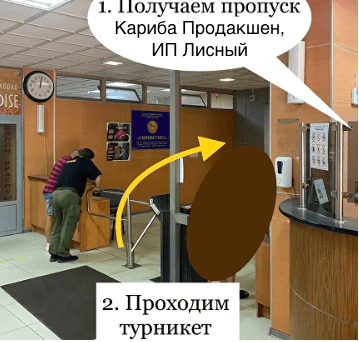Получаем пропуск - Инструкция для курьера в выходные дни
